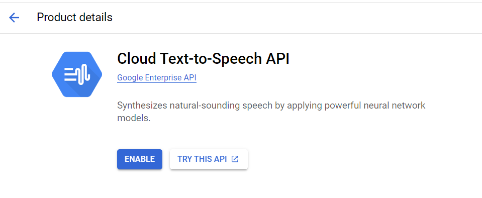 Cloud Text-to-Speech API